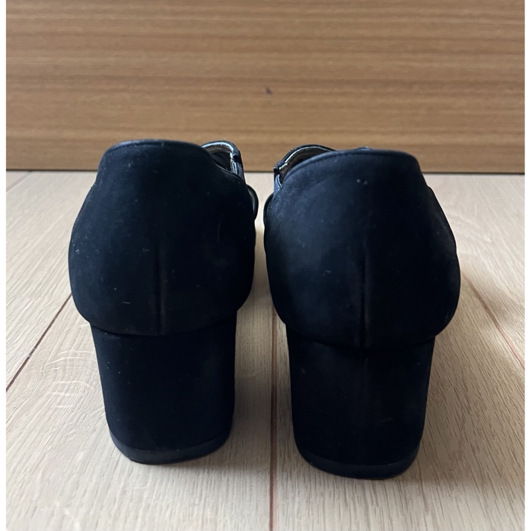madame  LOIR サンダル　ブラック　ゼブラ　23、5センチ　箱付き レディースの靴/シューズ(サンダル)の商品写真