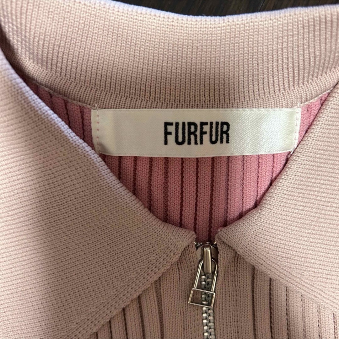 fur fur(ファーファー)の【新品、セール】FURFUR ジップカーディガン レディースのトップス(カーディガン)の商品写真