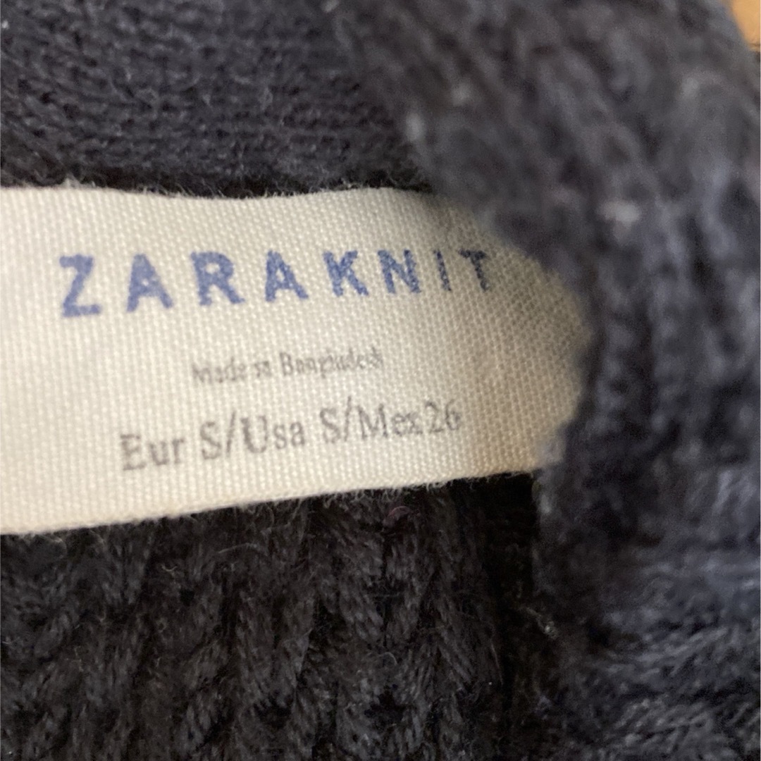 ZARA(ザラ)のZARA 7部袖　ニット　ブラック レディースのトップス(ニット/セーター)の商品写真