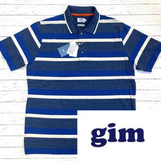 gim - 値下！タグ付未使用 【gim blue】ジムブルー　メンズ　ポロシャツ (XL)