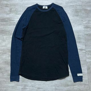 グッドイナフ(GOODENOUGH)の希少サイズ good enough グッドイナフ 長袖 ラグランT 袖ロゴ XL(Tシャツ/カットソー(七分/長袖))