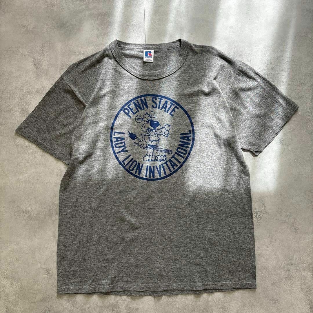 Russell Athletic(ラッセルアスレティック)のUSA製　80s〜90s RUSSELL カレッジ　Tシャツ　古着　ヴィンテージ メンズのトップス(Tシャツ/カットソー(半袖/袖なし))の商品写真