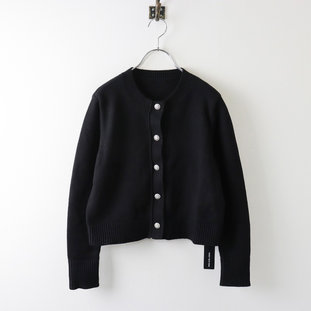 FOXEY(フォクシー)の22AW 美品 フォクシー FOXEY 43401 KNIT CARDIGAN "ETOILE BRILLANTE" ニットカーディガン 38/ブラック【2400013849722】 レディースのトップス(カーディガン)の商品写真