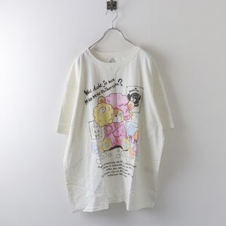 スカラー(ScoLar)の新品 未使用 スカラー ScoLar 122695 もこもこひつじ柄Tシャツ M/オフホワイト トップス TEE カットソー【2400013846646】(Tシャツ(半袖/袖なし))