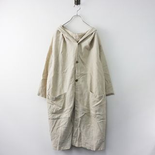 ネストローブ(nest Robe)のネストローブ nest Robe ラミーリネン起毛フーディーワンピース F/キナリ ドレス ロング 羽織り コート【2400013843225】(その他)