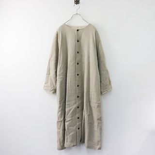 ネストローブ(nest Robe)のネストローブ nest Robe ウールリネンテントラインコート F/グレー アウター ロング ノーカラー【2400013843249】(その他)