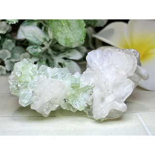 天使の水晶✨   レインボー　グリーンアポフィライト　原石　クラスター　魚眼石(置物)