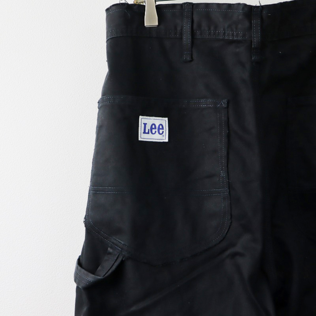 Lee(リー)の2022AW maturely 別注 LEE リー Frayed Seam Satin Painter Pants ペインターパンツ S/ブラック 黒 ワイド フレア【2400013815031】 レディースのパンツ(カジュアルパンツ)の商品写真