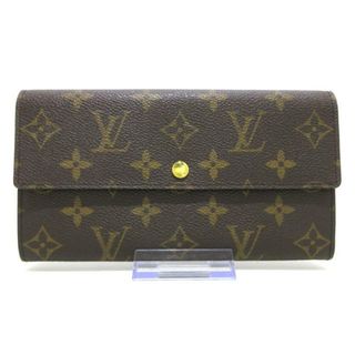 ルイヴィトン(LOUIS VUITTON)のLOUIS VUITTON(ルイヴィトン) 長財布 モノグラム美品  ポシェット・ポルト モネ クレディ M61725 ■外側　⇒　モノグラム・キャンバス■内側　⇒　クロスグレインレザー(財布)