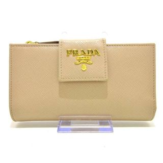 プラダ(PRADA)のPRADA(プラダ) 長財布美品  - ピンクベージュ サフィアーノレザー(財布)