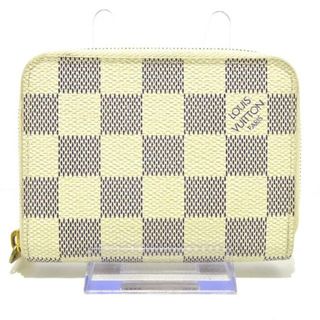 ルイヴィトン(LOUIS VUITTON)のLOUIS VUITTON(ルイヴィトン) コインケース ダミエ美品  ジッピーコインパース N63069 アズール×ベージュ ダミエ・キャンバス(コインケース)