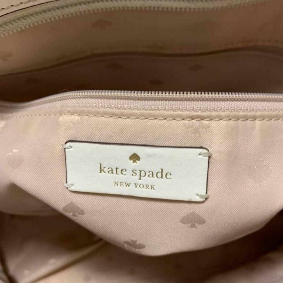 kate spade new york(ケイトスペードニューヨーク)のKate spade(ケイトスペード) トートバッグ 白×ベージュ レザー レディースのバッグ(トートバッグ)の商品写真