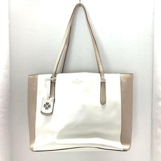 ケイトスペードニューヨーク(kate spade new york)のKate spade(ケイトスペード) トートバッグ 白×ベージュ レザー(トートバッグ)