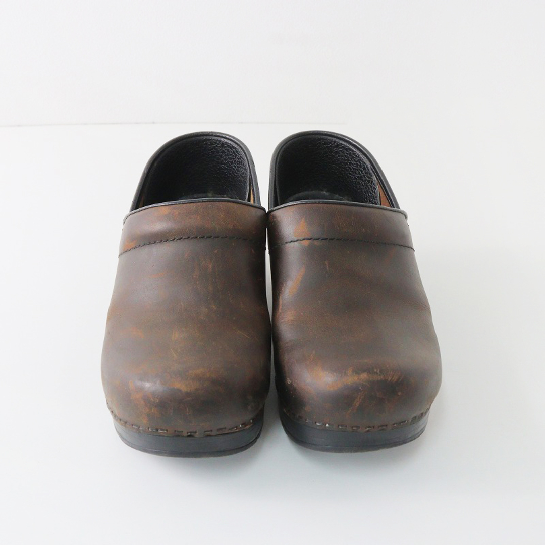 ダンスコ dansko PROFESSIONAL プロフェッショナル レザー クロッグシューズ 38/ブラウン 24-24.5cm サボ オイルド【2400013849821】 レディースの靴/シューズ(その他)の商品写真