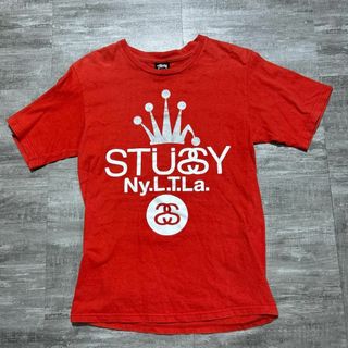 ステューシー(STUSSY)のSTUSSY ステューシー プリントロゴ Tシャツ S キング メキシコ製 00(Tシャツ/カットソー(半袖/袖なし))