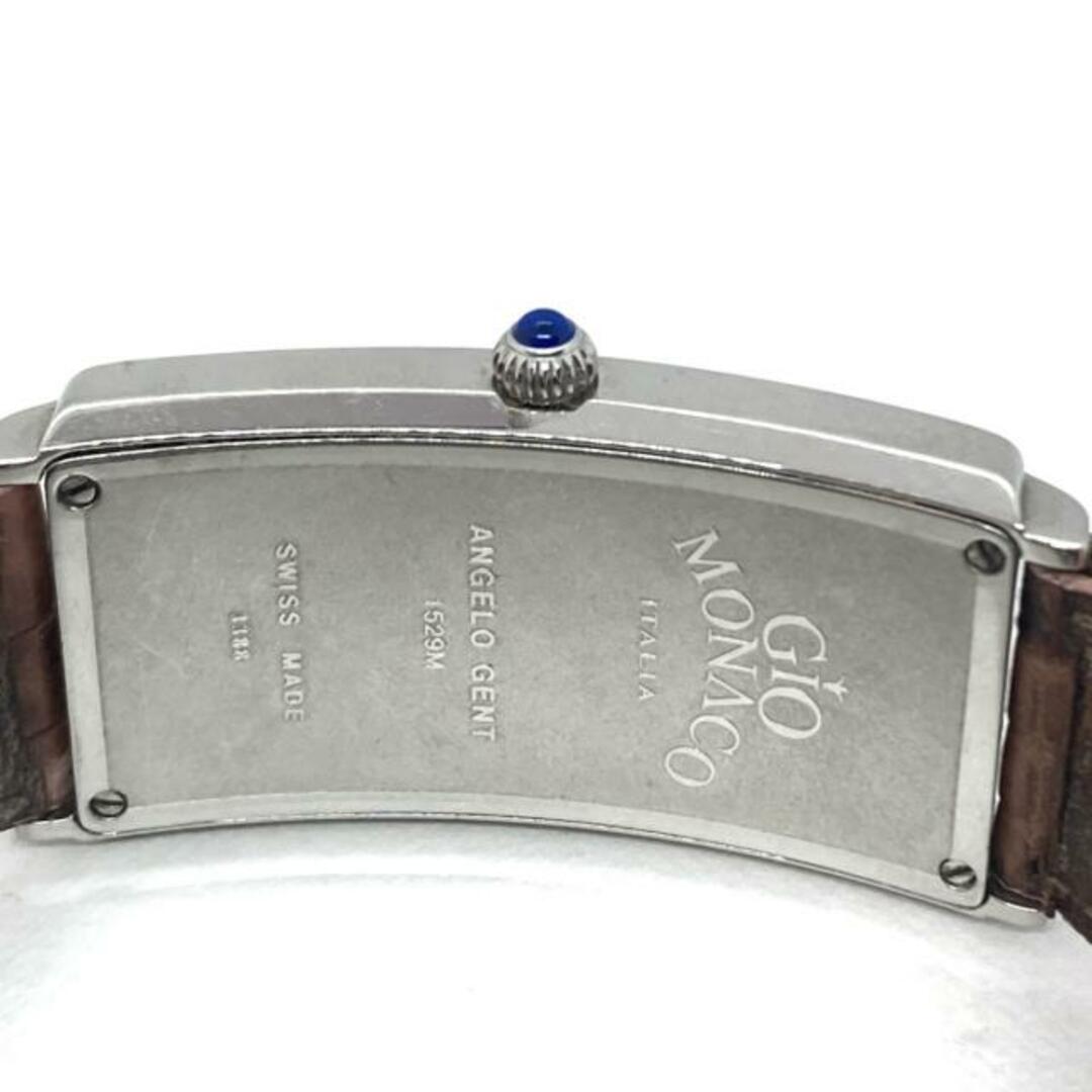 GIO MONACO(ジオ モナコ) 腕時計 ANGELO GENT レディース 型押し加工 ピンク×白 レディースのファッション小物(腕時計)の商品写真