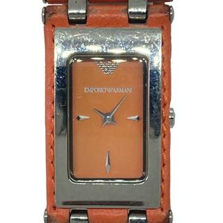エンポリオアルマーニ(Emporio Armani)のEMPORIOARMANI(アルマーニ) 腕時計 - AR-5498 レディース オレンジ(腕時計)