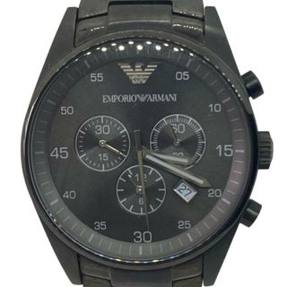 EMPORIOARMANI(アルマーニ) 腕時計 - AR-5964 メンズ クロノグラフ ダークグレー