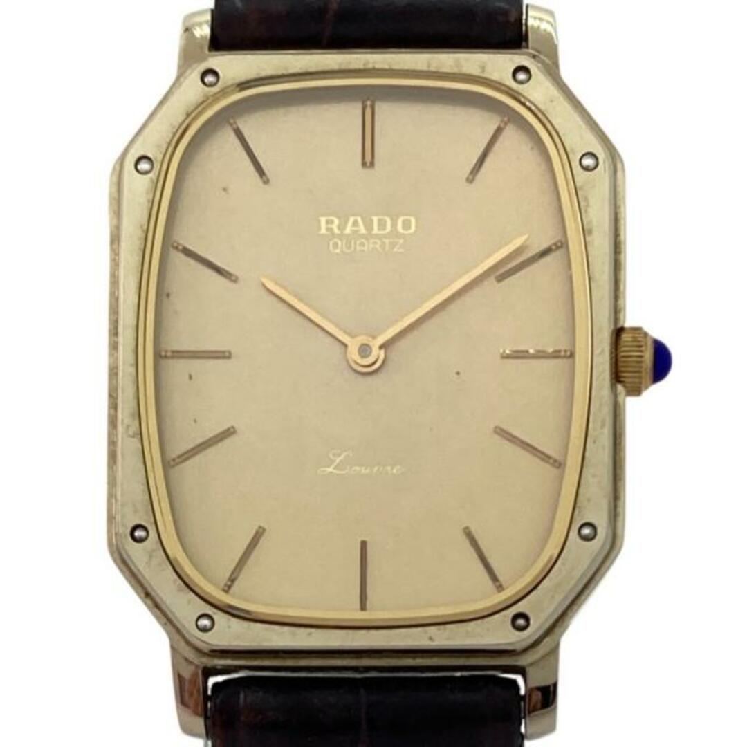 RADO(ラドー)のRADO(ラドー) 腕時計 Louvre(ルーブル) 128.9504.9 レディース 型押し加工 ゴールド レディースのファッション小物(腕時計)の商品写真