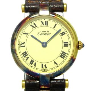 カルティエ(Cartier)のCartier(カルティエ) 腕時計 マストヴァンドーム ヴェルメイユ レディース シルバー925/リザードベルト ライトイエロー(腕時計)