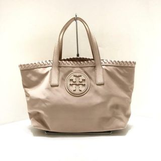 トリーバーチ(Tory Burch)のTORY BURCH(トリーバーチ) トートバッグ - ベージュ ナイロン×レザー(トートバッグ)