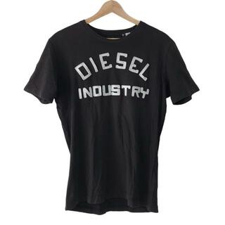 ディーゼル(DIESEL)のDIESEL(ディーゼル) 半袖Tシャツ サイズS メンズ - 黒×白 クルーネック(Tシャツ/カットソー(半袖/袖なし))