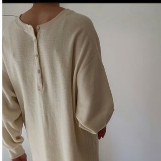 アギュー(ARGUE)のargue honeycomb reversible pullover(カットソー(長袖/七分))