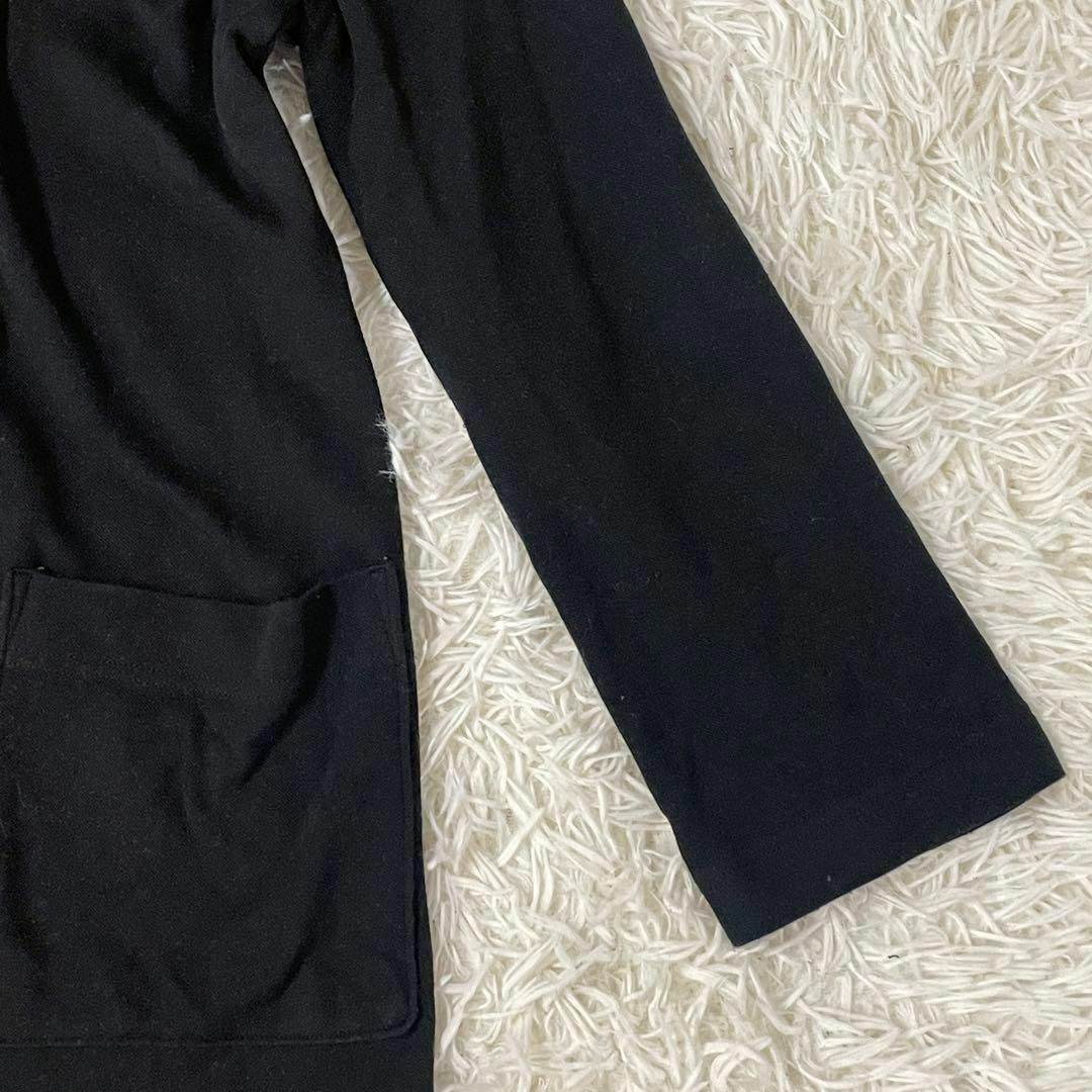 Aramis(アラミス)のARAMIS  アラミス　レディース　薄手コート　フード付き　ブラック　S レディースのジャケット/アウター(チェスターコート)の商品写真