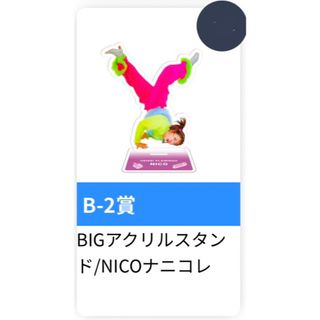 平成フラミンゴ ポケットくじ B-2 BIGアクリルスタンド NICO ナニコレ(女性タレント)