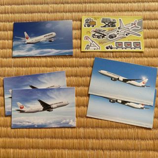 ジャル(ニホンコウクウ)(JAL(日本航空))のJAL 日本航空 メッセージカード ステッカー セット まとめ売り(航空機)