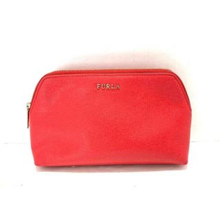 フルラ(Furla)のFURLA(フルラ) ポーチ - レッド レザー(ポーチ)