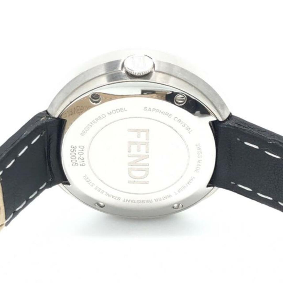 FENDI(フェンディ)のFENDI(フェンディ) 腕時計 マイウェイ 35000S レディース 3Pダイヤ 黒×シルバー レディースのファッション小物(腕時計)の商品写真