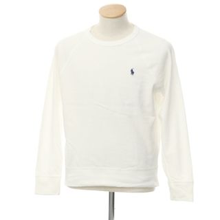 ポロラルフローレン(POLO RALPH LAUREN)の【中古】ポロ ラルフローレン Polo Ralph Lauren コットン クルーネック 長袖Ｔシャツ ホワイト【サイズS】【メンズ】(Tシャツ/カットソー(七分/長袖))