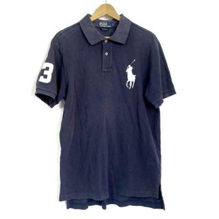 ポロラルフローレン(POLO RALPH LAUREN)のPOLObyRalphLauren(ポロラルフローレン) 半袖ポロシャツ サイズL メンズ ビッグポニー ネイビー×白(ポロシャツ)