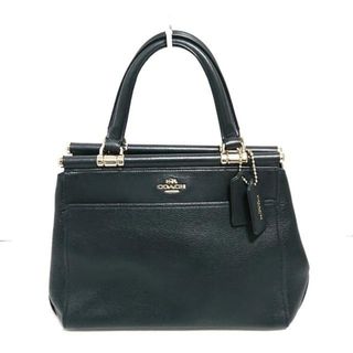 コーチ(COACH)のCOACH(コーチ) ハンドバッグ - 21343 黒 レザー(ハンドバッグ)