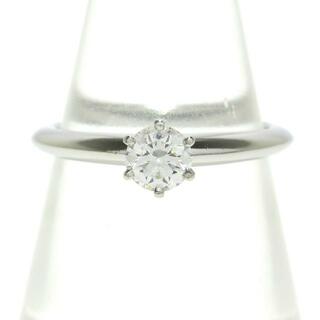 ティファニー(Tiffany & Co.)のTIFFANY&Co.(ティファニー) リング美品  ソリティアダイヤモンドリング Pt950×ダイヤモンド 1Pダイヤ/ダイヤ0.29カラット(リング(指輪))