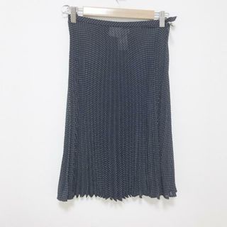 セリーヌ(celine)のCELINE(セリーヌ) スカート サイズ36 S レディース - 黒×白 ひざ丈/ドット柄/プリーツ(その他)