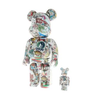 【中古】ベアブリック BE@RBRICK × 9090 × S.H.I.P&crew 100％ & 400％ コラボ フィギュア マルチカラー【メンズ】(その他)