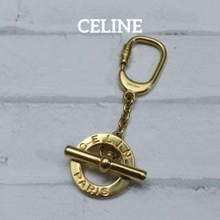 celine - 【匿名配送】セリーヌ キーホルダー ゴールド ロゴ ヴィンテージ 3