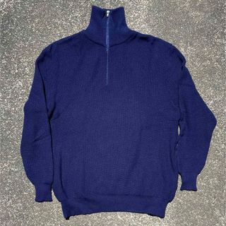 【極希少】Navy high neck knit