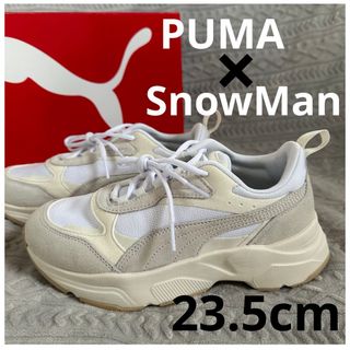 プーマ(PUMA)の【PUMA×SnowMan】カッシア SFS 01WHT/WHT ホワイト(スニーカー)