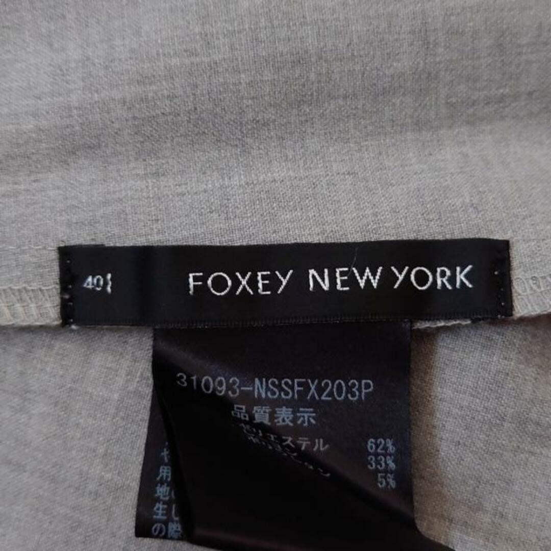 FOXEY NEW YORK(フォクシーニューヨーク) スカート サイズ40 M レディース - グレー ひざ丈 レディースのスカート(その他)の商品写真