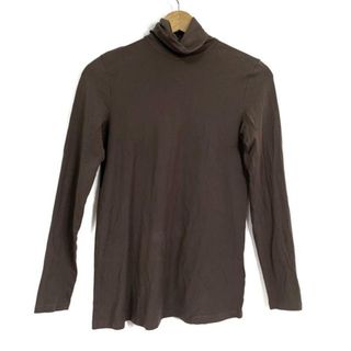 ブルネロクチネリ(BRUNELLO CUCINELLI)のBRUNELLO CUCINELLI(ブルネロクチネリ) 長袖カットソー サイズS レディース - ダークブラウン ハイネック(カットソー(長袖/七分))