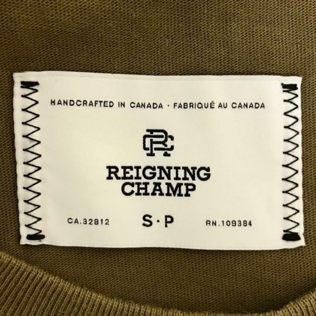 REIGNING CHAMP(レイニングチャンプ) 半袖Tシャツ サイズS メンズ - カーキ クルーネック メンズのトップス(Tシャツ/カットソー(半袖/袖なし))の商品写真