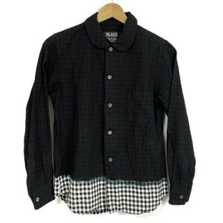 ブラックコムデギャルソン(BLACK COMME des GARCONS)のBLACK COMMEdesGARCONS(ブラックコムデギャルソン) 長袖シャツ サイズS メンズ美品  - 1D-B014 黒×白 チェック柄 (ギンガムチェック) 綿(シャツ)