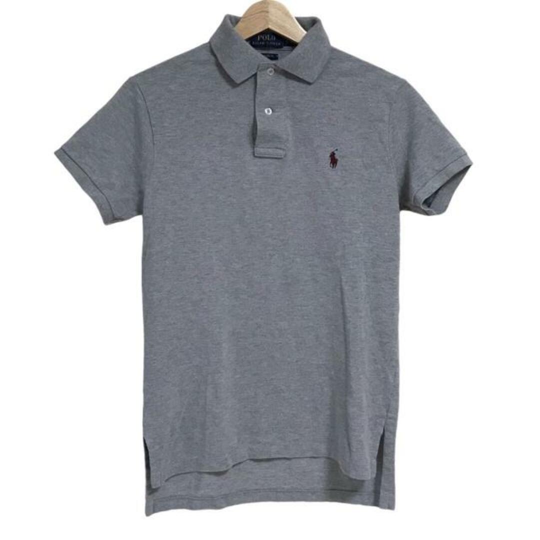 POLO RALPH LAUREN(ポロラルフローレン)のPOLObyRalphLauren(ポロラルフローレン) 半袖ポロシャツ サイズXS メンズ - グレー メンズのトップス(ポロシャツ)の商品写真