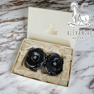 Alexandre de Paris - 双子 アレクサンドルドゥパリ 美品 ダブルカメリア ラインストーンバレッタ