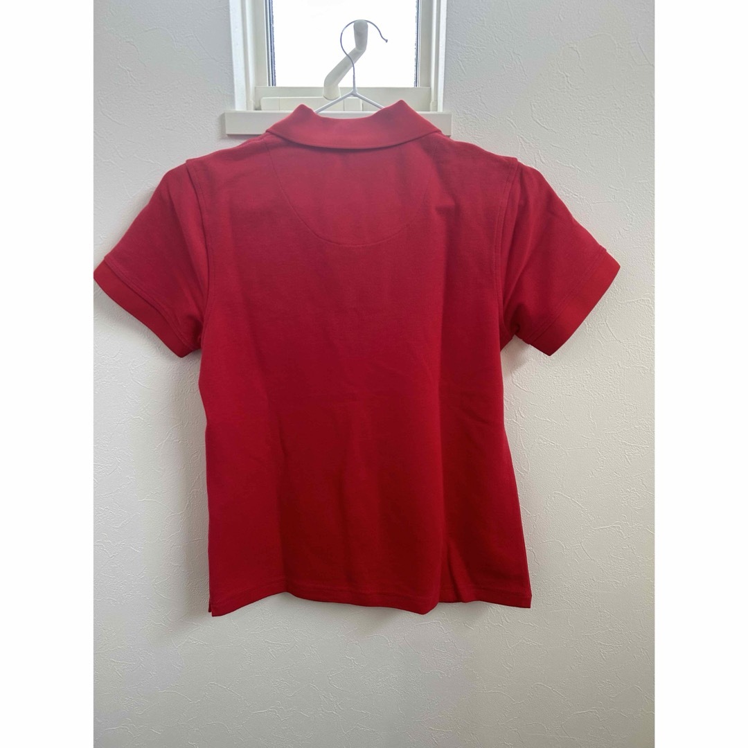 HORN GARMENT(ホーンガーメント)のホーン ガーメント レディース半袖ポロシャツ 赤色　M レディースのトップス(ポロシャツ)の商品写真