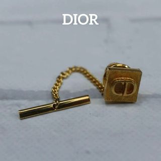 クリスチャンディオール(Christian Dior)の【匿名配送】DIOR ディオール ブローチ ゴールド ロゴ ヴィンテージ(カフリンクス)