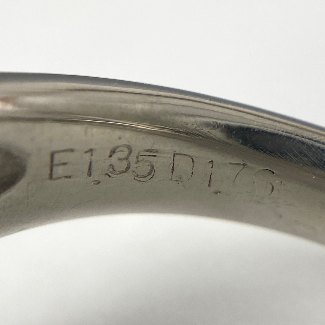 エメラルド デザインリング 12号 Pt900 【中古】 レディースのアクセサリー(リング(指輪))の商品写真